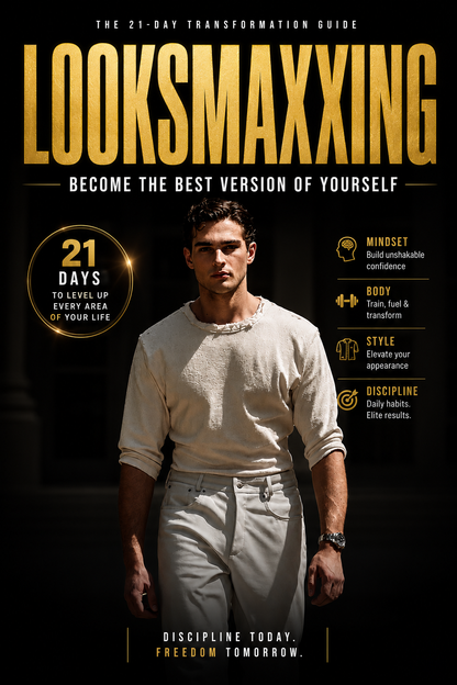 LOOKSMAXXING Become the Best Version of Yourself 21-Day Transformation Guide